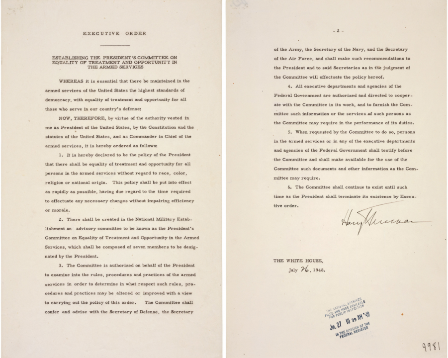 1948: The military is desegregated